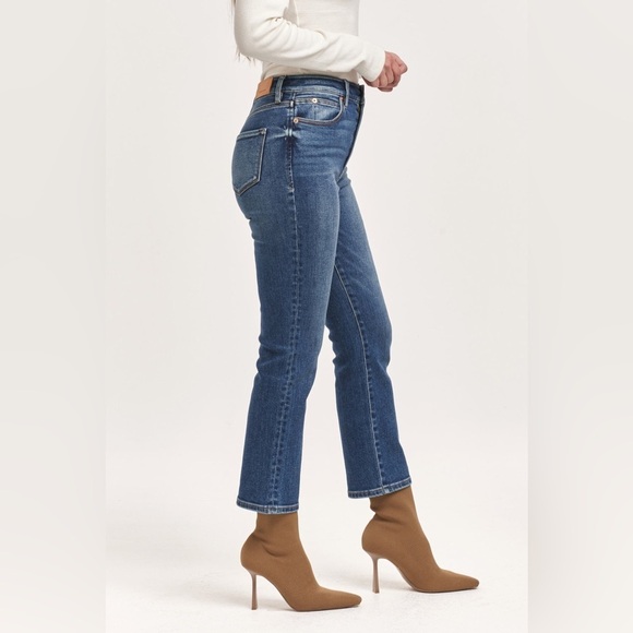 Dear John Frankie Straight Jeans Size 29 26” Inseam Blue Denim Women’s Excellent - Picture 3 of 9